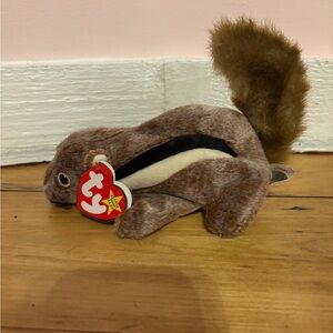 Ty Brown Squirrel Plush Toy for Small Pets